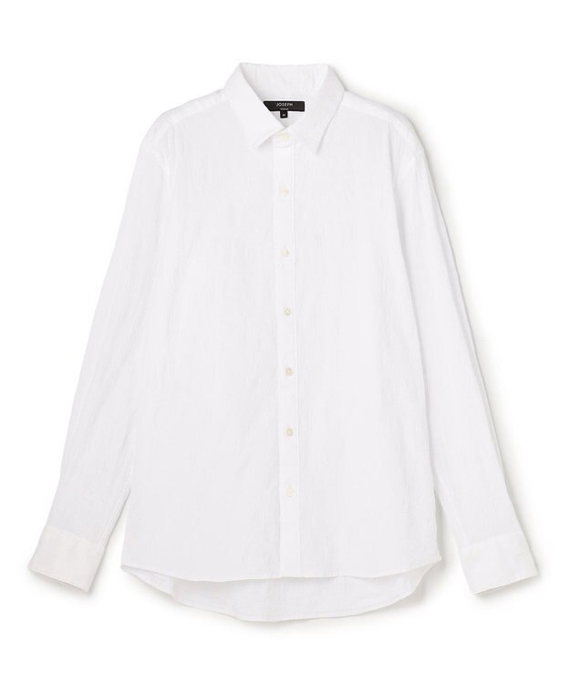 JOSEPH HOMME アブストラクトジャガードストレッチ　レギュラーカラーシャツ ホワイト系