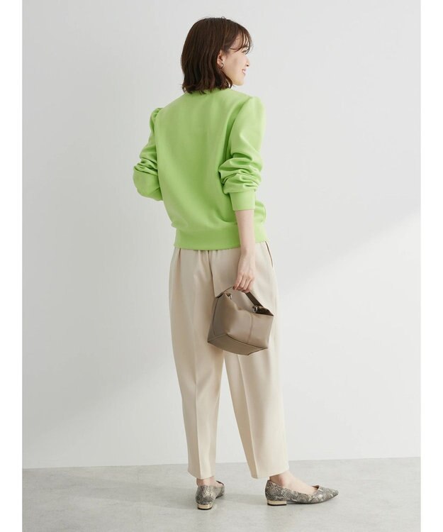 Green Parks アンクル丈／選べる美脚みえパンツ Ecru