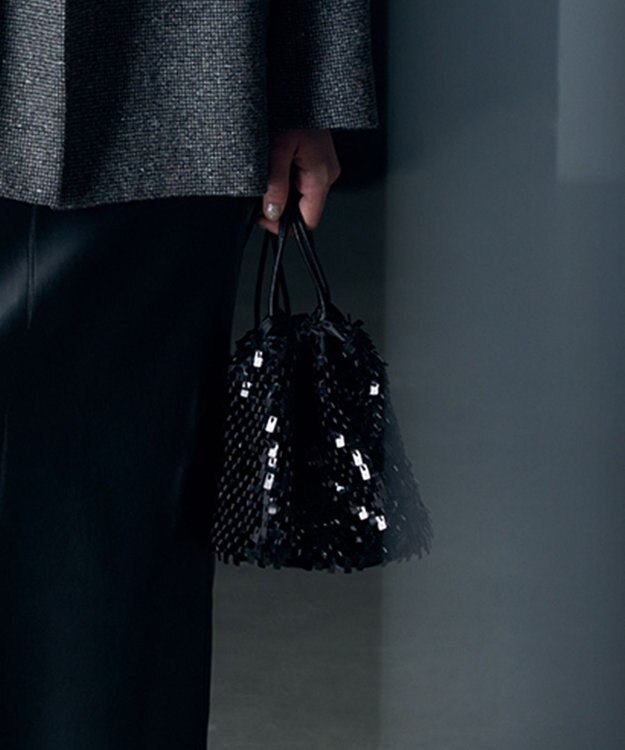 ICB スパンコールバッグ ブラック