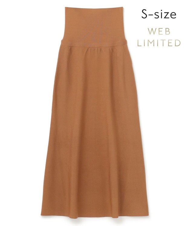 BEIGE， 【WEB限定・S-size】KINABALU / ニットスカート Camel