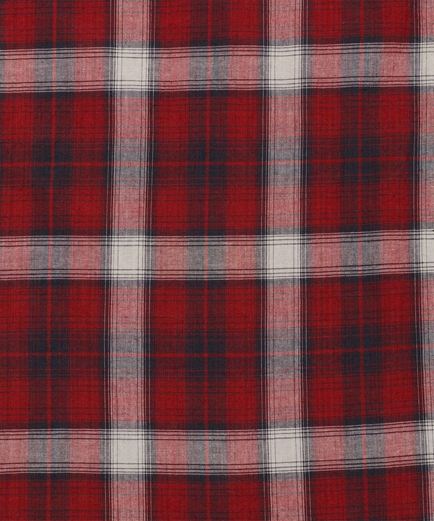 J.PRESS MEN 【J.PRESS ORIGINALS】【UNISEX】Indian Madras Open Shirts / Baggy-Fit レッド系4