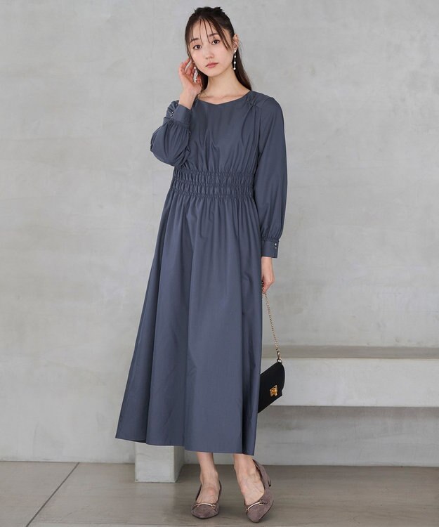 ANY SIS 【23.0cm~24.0cm】ストーンビット パンプス チャコール