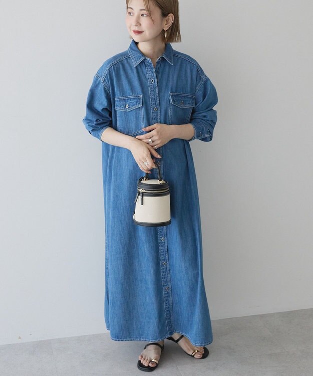 AMERICAN HOLIC デニムシャツワンピース Indigo