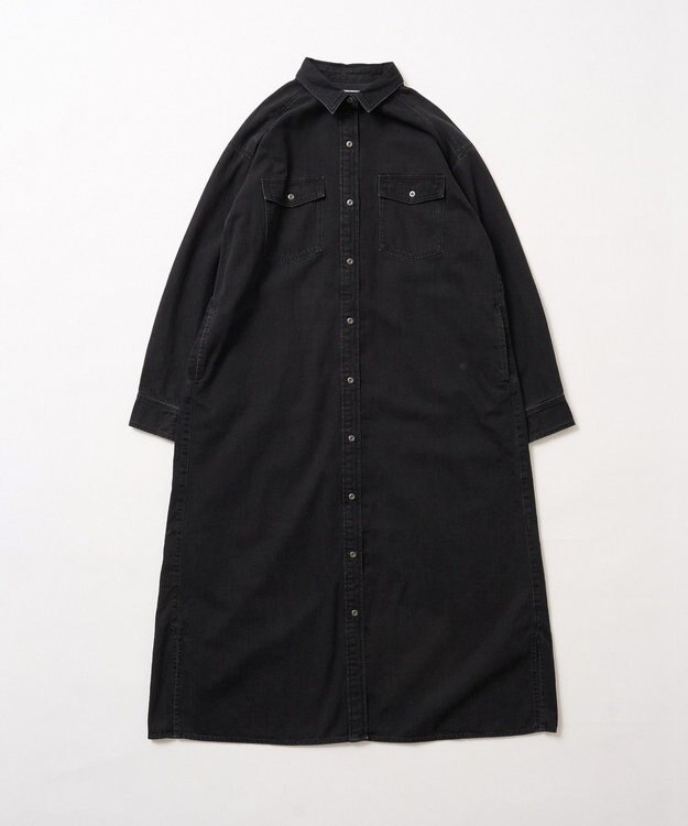AMERICAN HOLIC デニムシャツワンピース Black