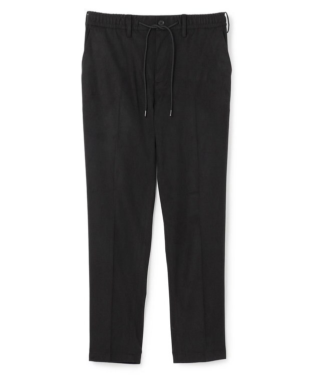 JOSEPH HOMME 【新素材】スムーススエードストレッチ　ドロスト付テーパードパンツ / PEGG CONVERTIBLE ブラック系