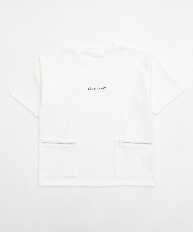 WEGO ZIPポケットT（SS） ホワイト