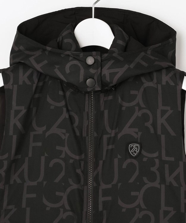 23区GOLF 【WOMEN】中綿リバーシブルベスト ブラック系5