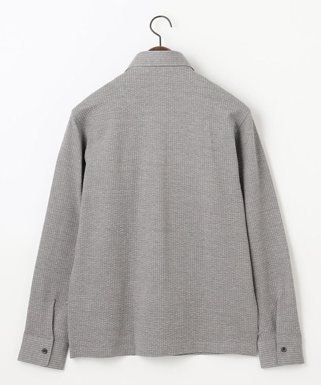 JOSEPH ABBOUD 【オーガニックコットン/サスティナブル】 JOE COTTON サッカーポロシャツ ライトグレー系