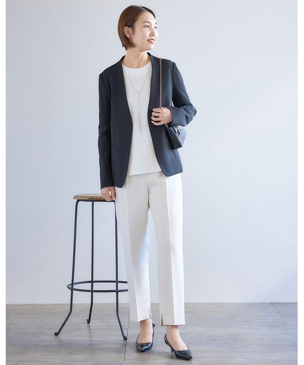 UNFILO L カットジャガードブラウス オフ