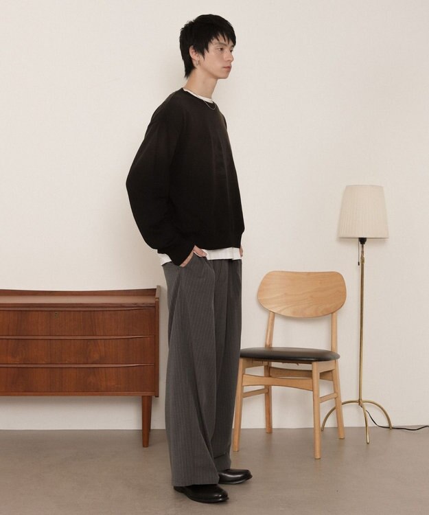 WEGO フェードプリントプルオーバー ブラック