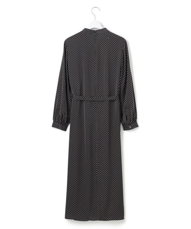 23区 S 【洗える】グラデーションドットプリント ワンピース ネイビー系