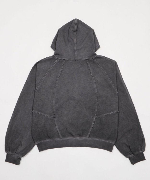 WEGO 【ユニセックス着用ITEM/MLサイズ展開】スウィッチングZIPパーカー ブラックその他