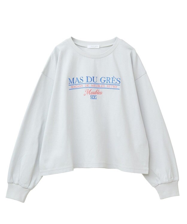 Green Parks 刺繍ロゴクロップドＴシャツ Gray