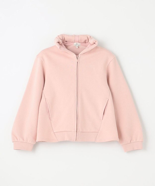 組曲 KIDS 【110-140㎝】バックフリル パーカー ピンク系