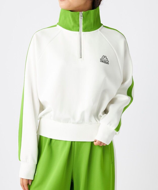 OP／FILA 【Kappa】ハーフジップ ジャージトラックジャケット ホワイト