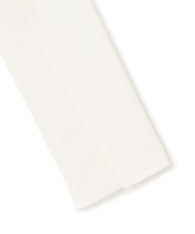 23区 【セットアップ対応/防シワ性/洗える】アイアスマットストレッチ ノーカラー ジャケット ホワイト系