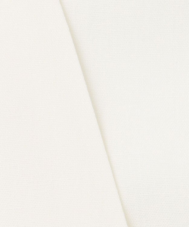 23区 【セットアップ対応/防シワ性/洗える】アイアスマットストレッチ ノーカラー ジャケット ホワイト系