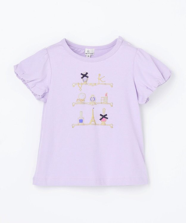 組曲 KIDS 【80-100㎝】 コスメティックTシャツ ラベンダー