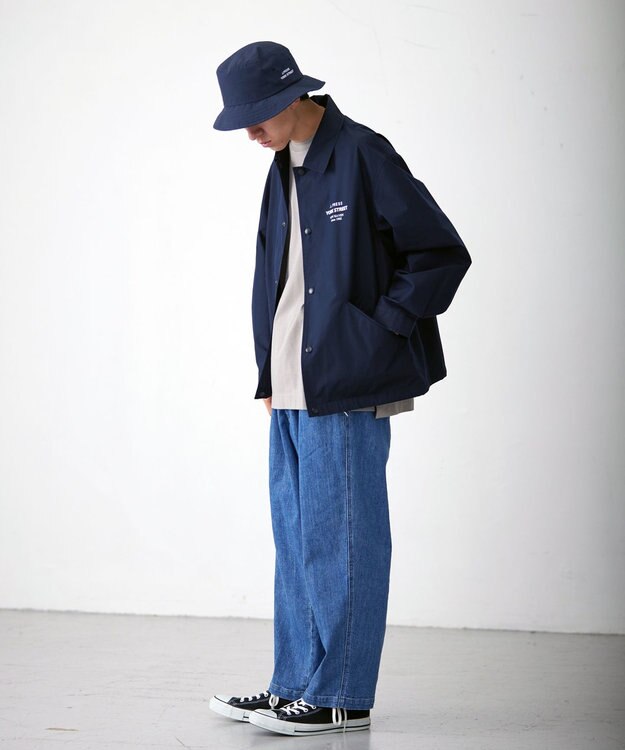 J.PRESS YORK STREET 【UNISEX】デニムワイドパンツ スカイブルー系