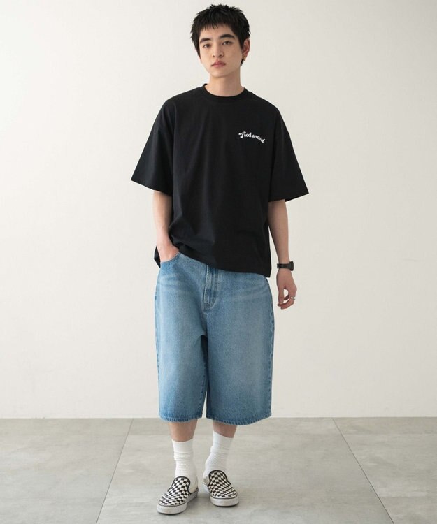 WEGO 【ユニセックス着用ITEM/MLサイズ展開】別注NEWJACKグラフィックT（SS） ブラック