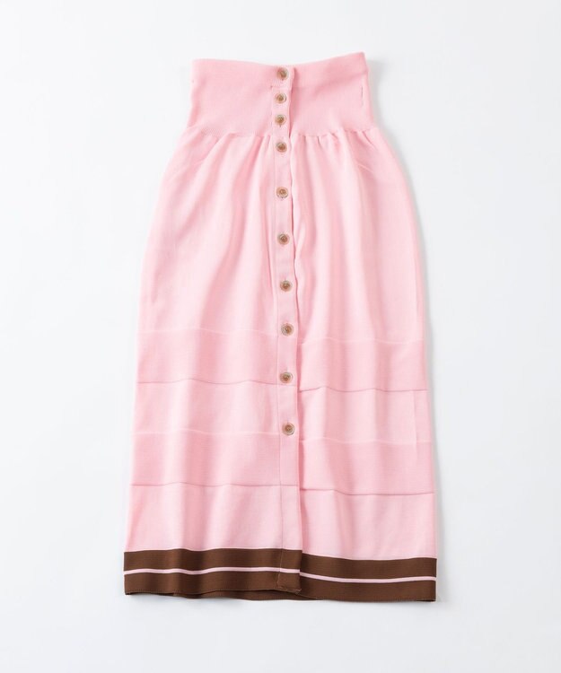 TRICOTE バイカラーニットスカート 72PINK