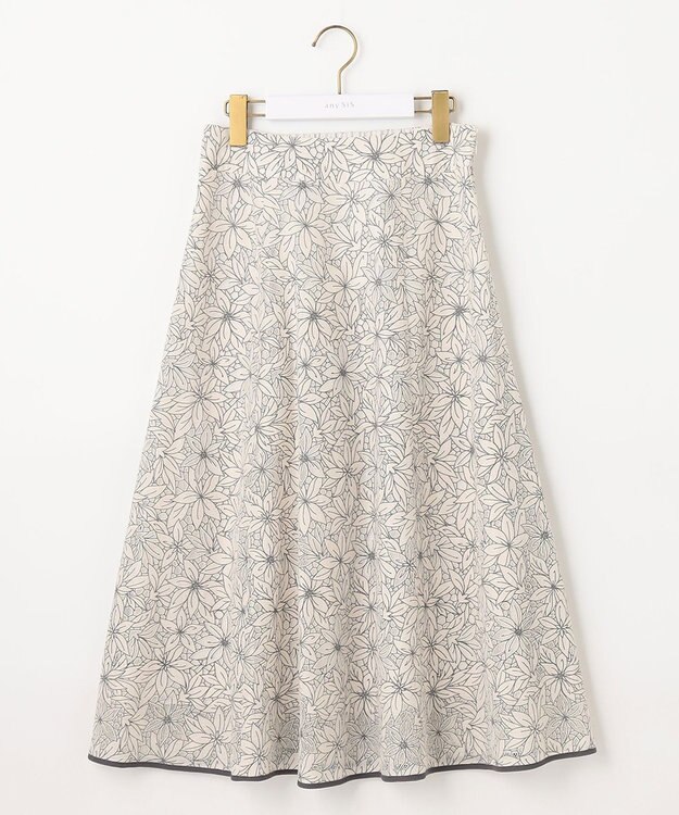 ANY SIS S 【洗える】フラワーレーシーオパール スカート アイボリー系