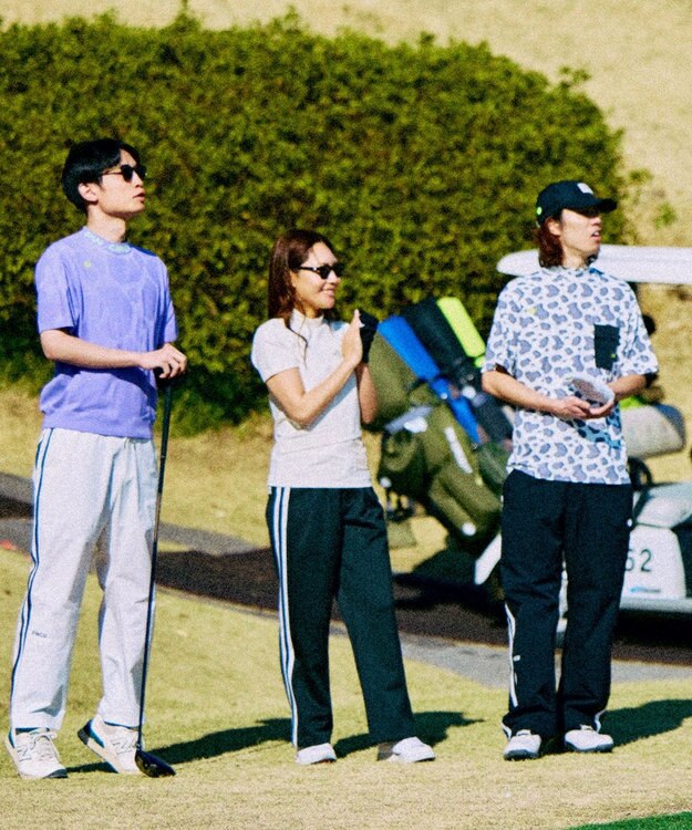 PW CIRCULUS 【UV遮蔽率99.5%  UVカット/速乾/ストレッチ】【MEN】アニマルドットポケットモックT ゴルフ ブラック系5