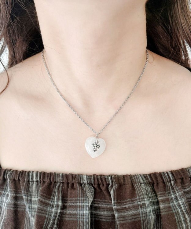WEGO Lクロスハートネックレス 柄1