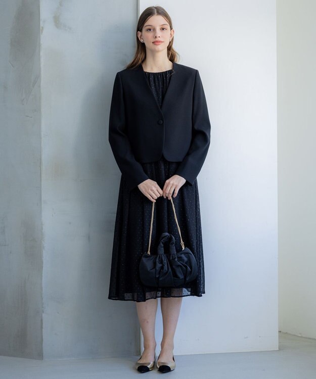 23区 【APPLAUDIR】ドレープバッグ ブラック系