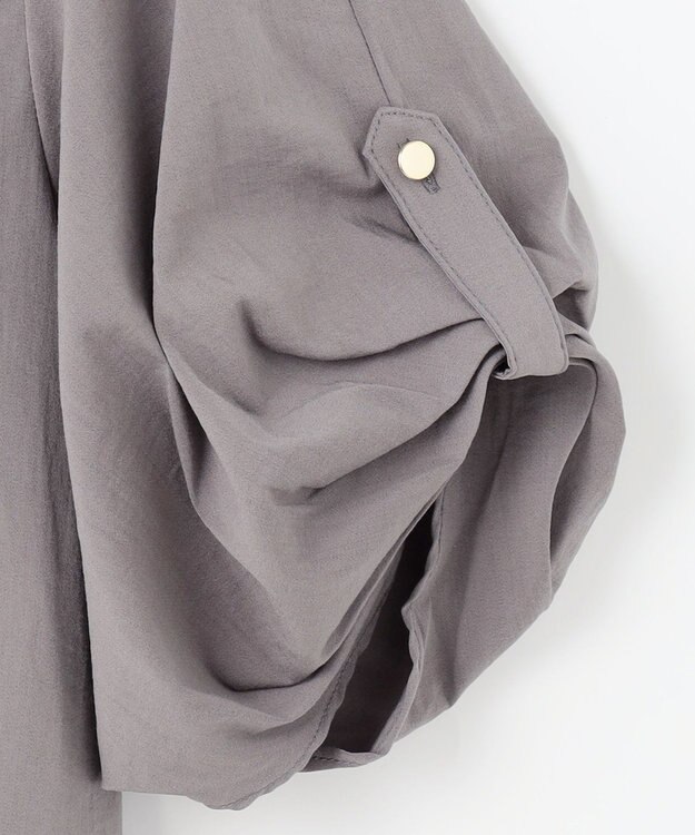 ANY 【洗濯機可能/接触冷感/UVケア】清涼リラックスブラウス グレー