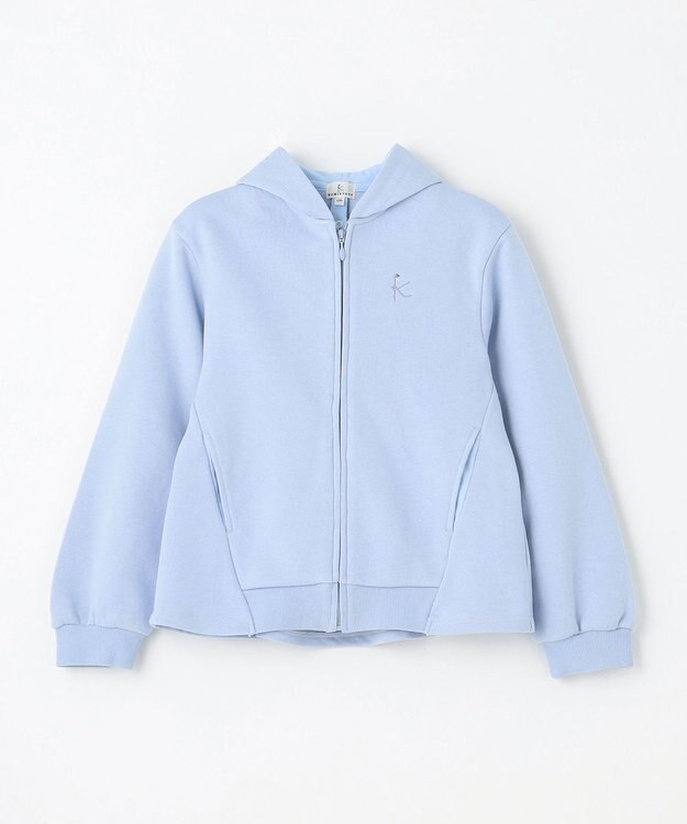 組曲 KIDS 【110-140㎝】バックフリル パーカー サックスブルー系