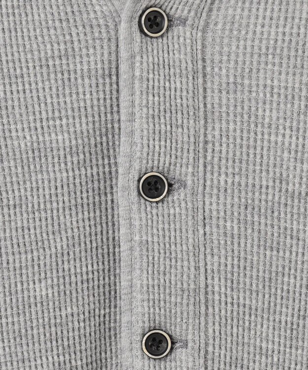 JOSEPH ABBOUD MOUNTAIN 【SPACE／UNISEX】OGコットンワッフル カットソー ライトグレー系