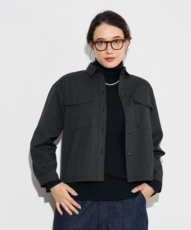 J.PRESS YORK STREET 【WOMEN】ショートCPOジャケット グレー系3