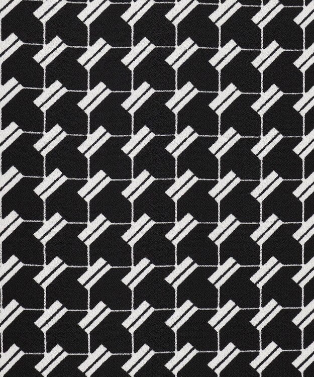 ICB 【洗える】 スモールパターンプリント  スカート ブラック系5