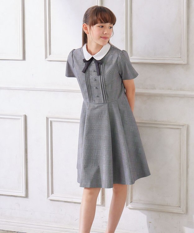 ANY KIDS 【WEB限定/any FAM JUNIOR】半袖 ワンピース グレンチェック