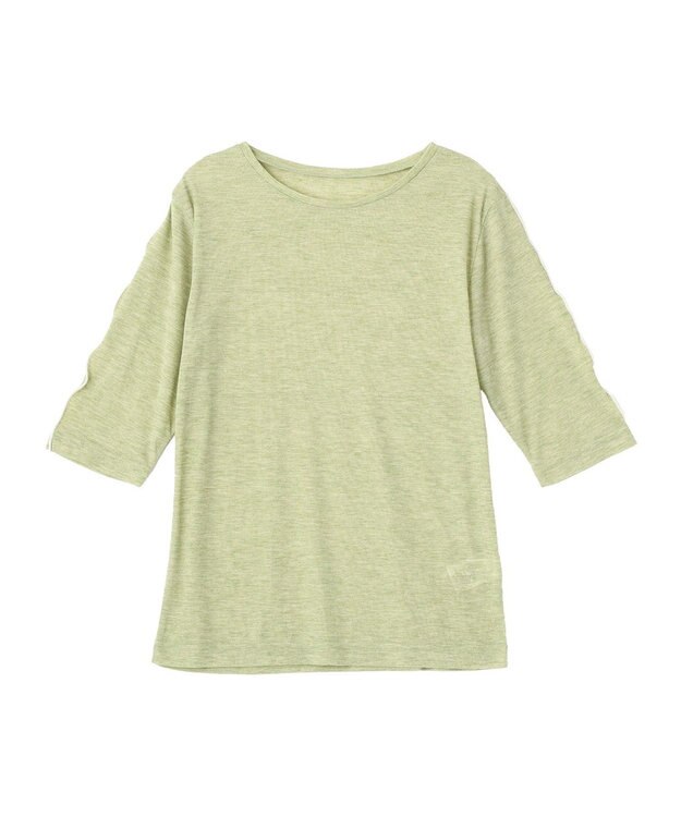 earth music&ecology ハイショクメロートップス Light Green