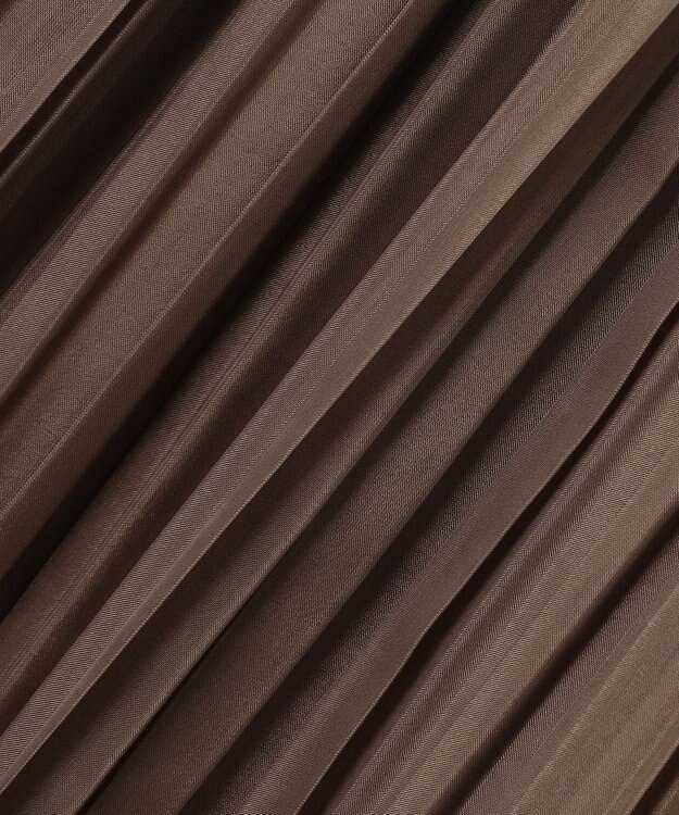 ICB 【洗える】シアープリーツオーガン スカート ソイル系