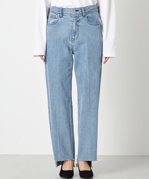 NAVE 【ReNAVE　洗える】ストレッチデニム スカイブルー