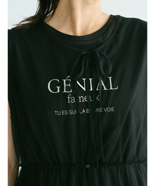 CRAFT STANDARD BOUTIQUE チュールジレワンピース Gray