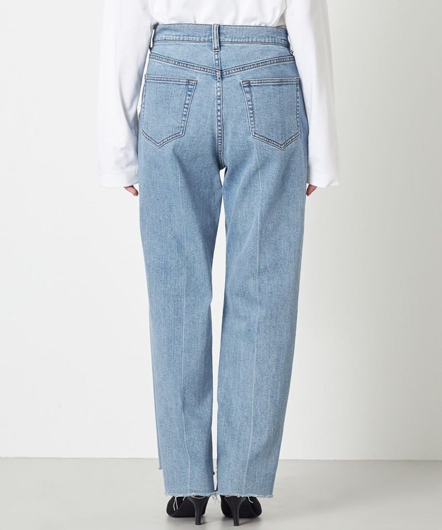 NAVE 【ReNAVE　洗える】ストレッチデニム スカイブルー