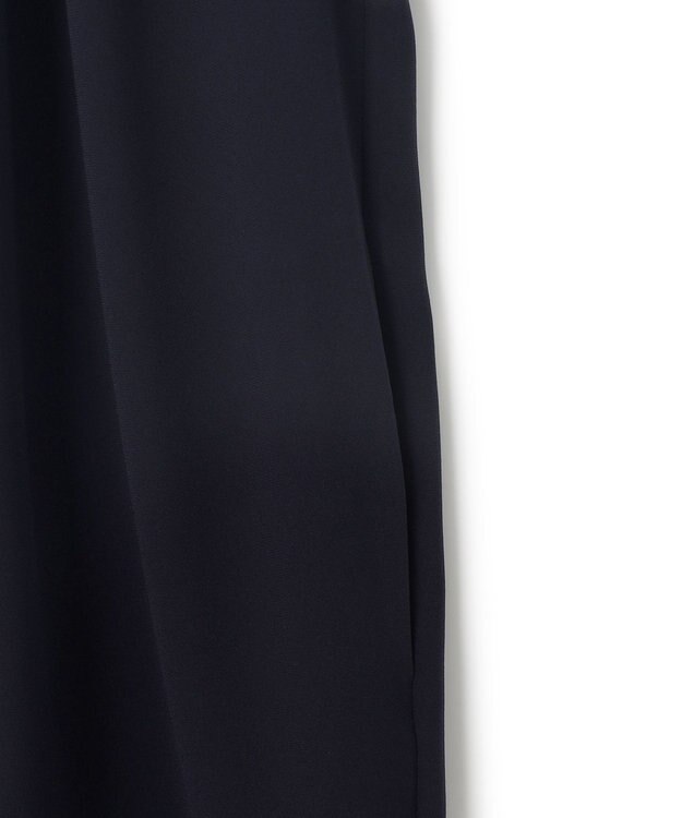 BEIGE， 【洗える】FLEUR / フロントドレープノースリーブドレス Navy