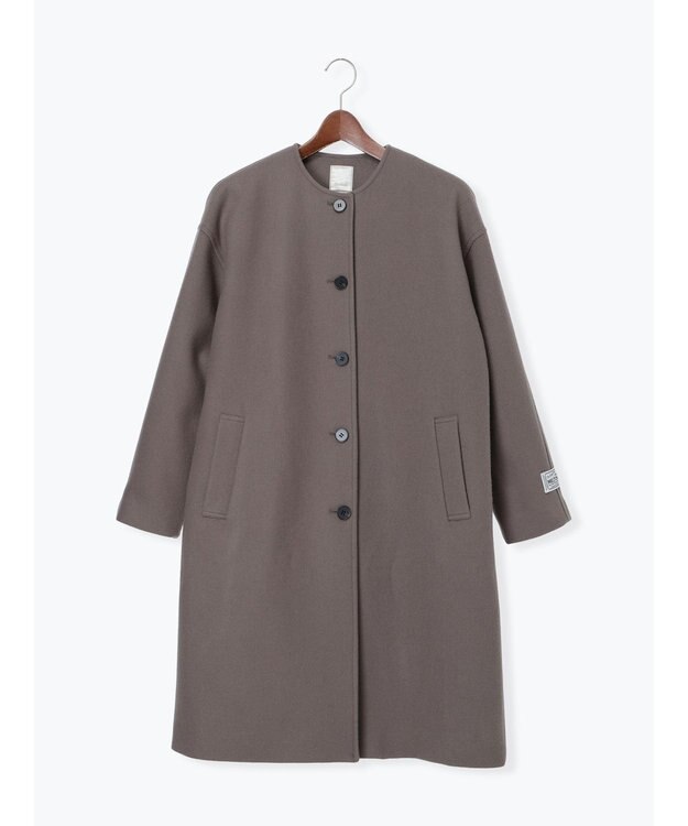 Te chichi ウールメルトンノーカラーロングコート《2025winter catalog item》 モカ