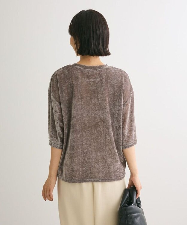 Green Parks シアーベロアプルオーバー Gray