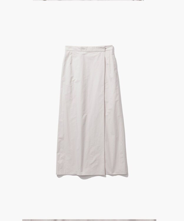 ATON COTTON BROAD | ラップスカート WARM WHITE