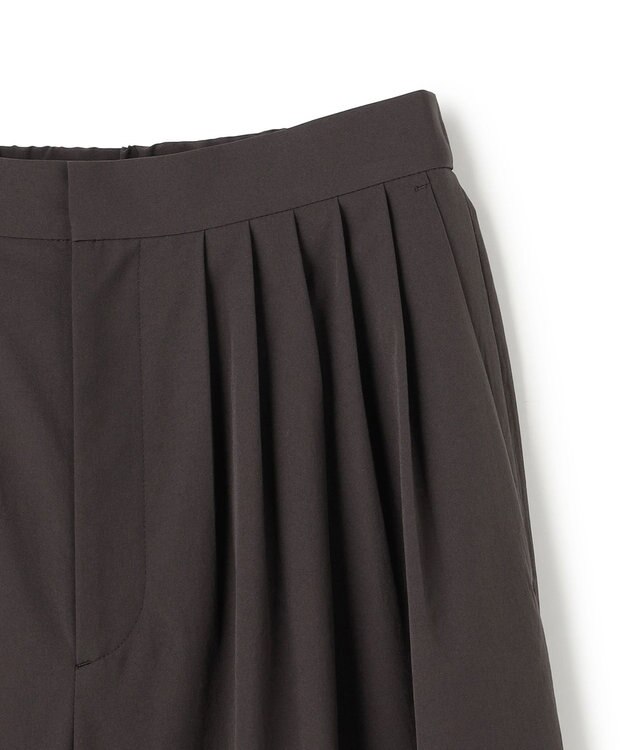 uncrave クールタッチカラータイプライター ワイドパンツ ダークブラウン