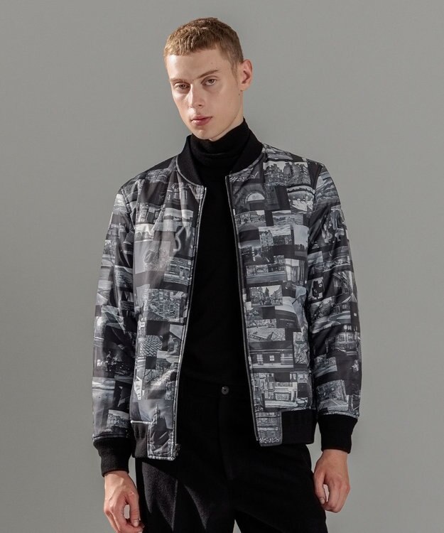 JOSEPH HOMME フォトグラフィックロンドン  MA-1 ブラック系