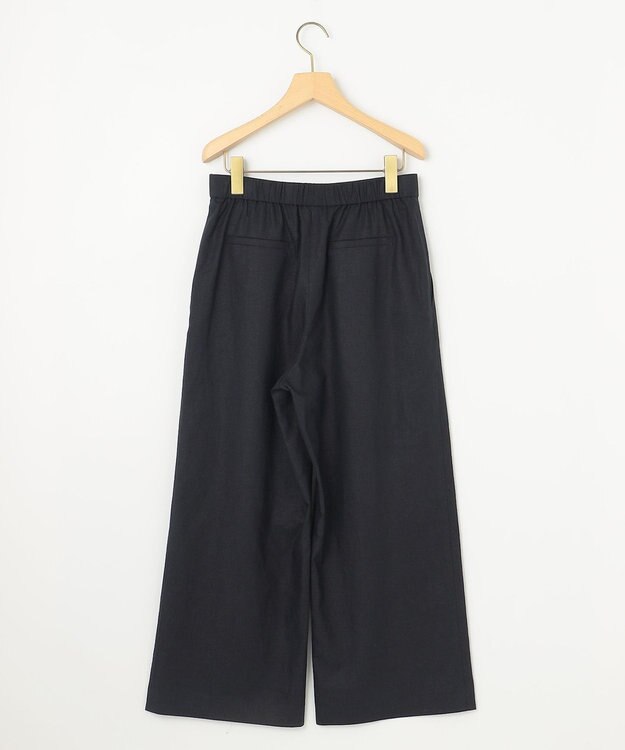 組曲 リネンレーヨンワイド パンツ ネイビー系