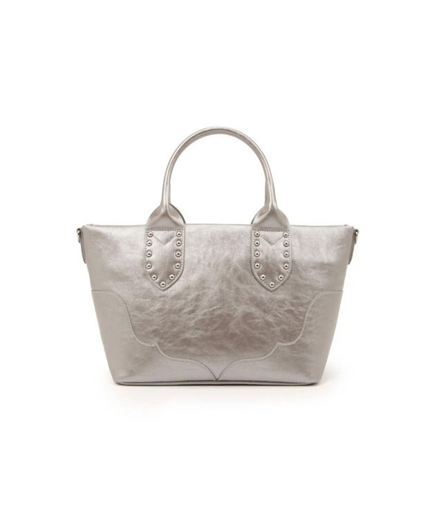 ANNA SUI ルミナス 2WAYハンドバッグ（大） シルバー