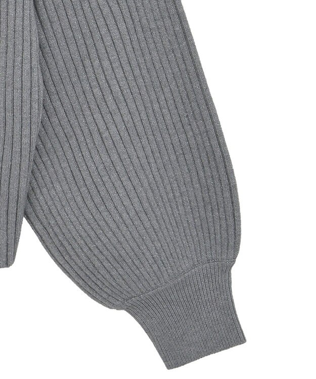 Green Parks ・ｓｗｉｎｇ　ｂｙ　ボトルネックラメニット Gray