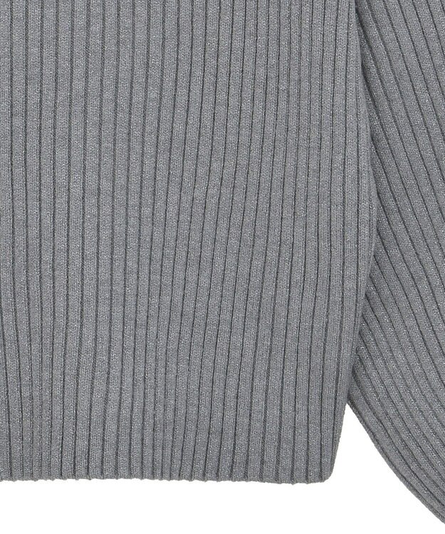 Green Parks ・ｓｗｉｎｇ　ｂｙ　ボトルネックラメニット Gray